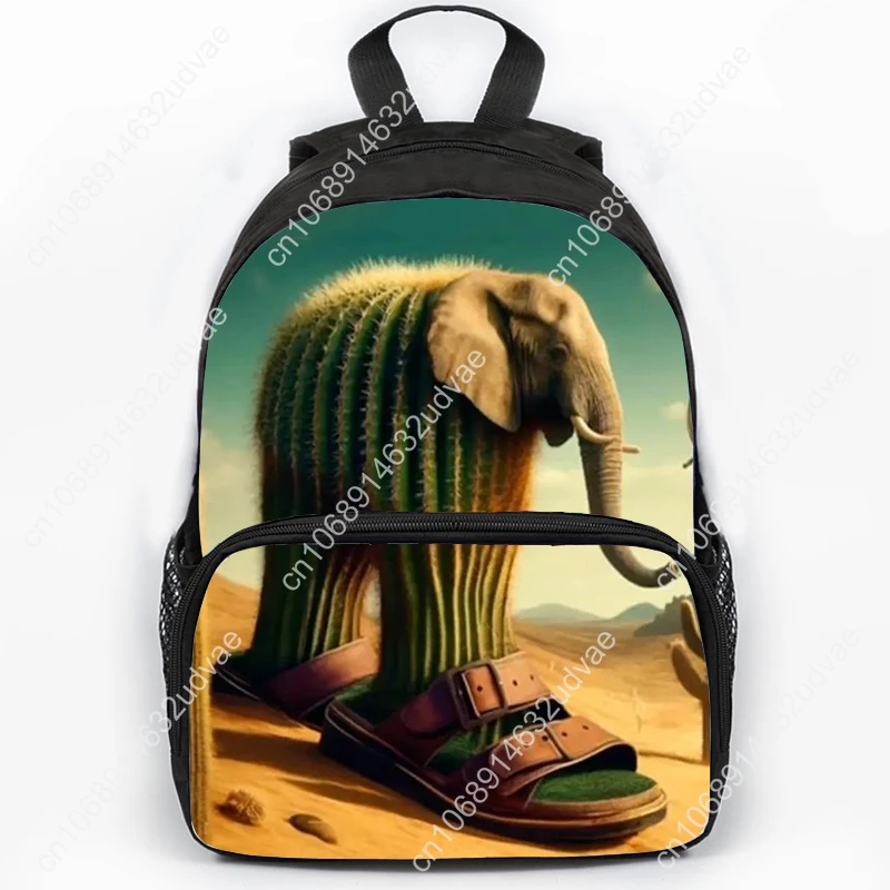 Italian Brainrot Print Backpack School Bags Cartoon Tung Tung Sahur Primary Students Bookbag Boys Girls Rucksack Travel Mochila