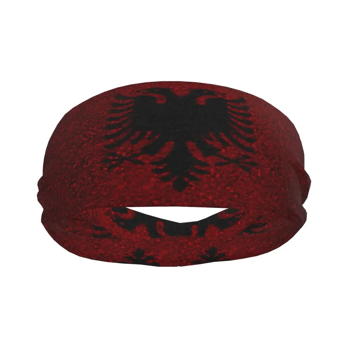 Albanian Flag Elastic Hair Band Yoga Headband Makeup Hair Hoop Headwrap