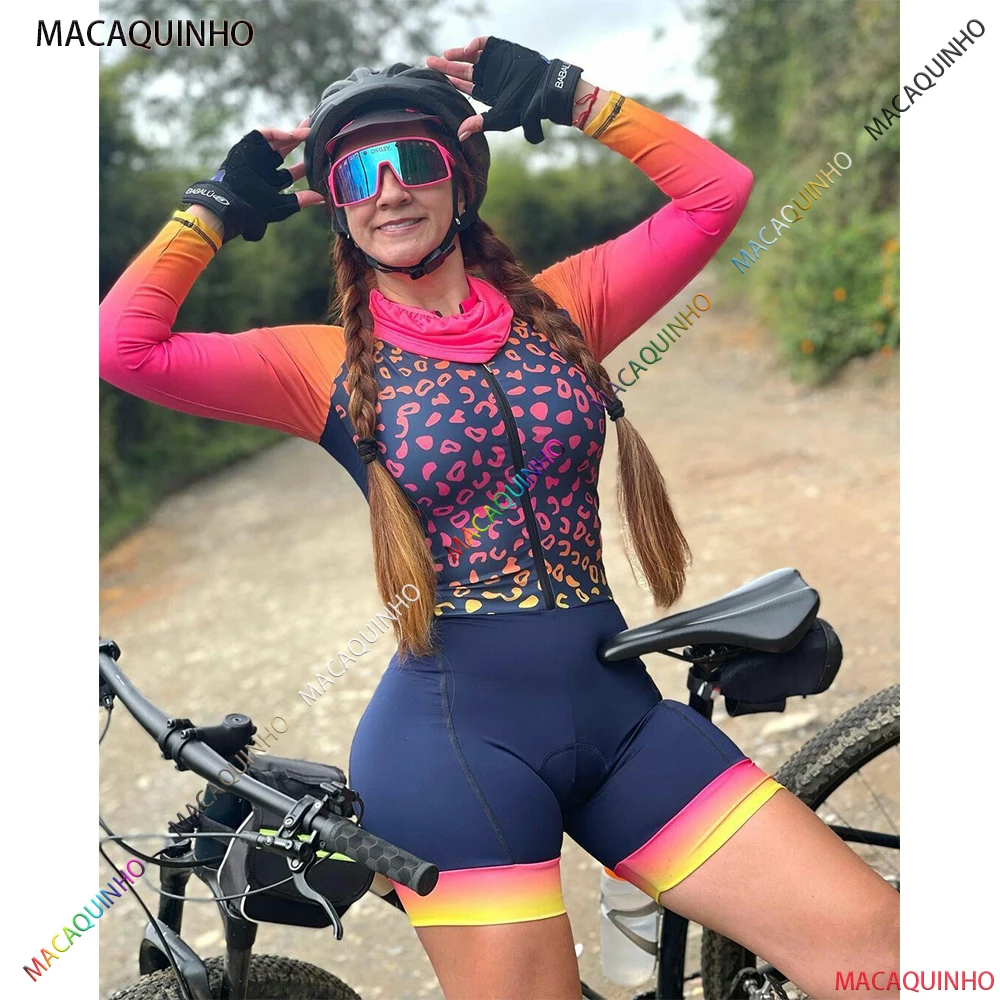 

Macaquinho Feminino Bike Long Cycling Jumpsuit Clothes 2022 Cyclist Kit Free Shipping To Brasil Pedal Suit