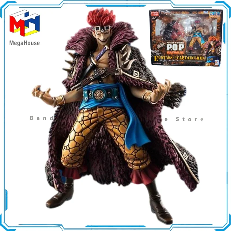 In Stock Original MegaHouse One Piece POP MAXIMUM Eustass Kid Action Figures Animation Toys Gifts Model Collector Anime Hobby