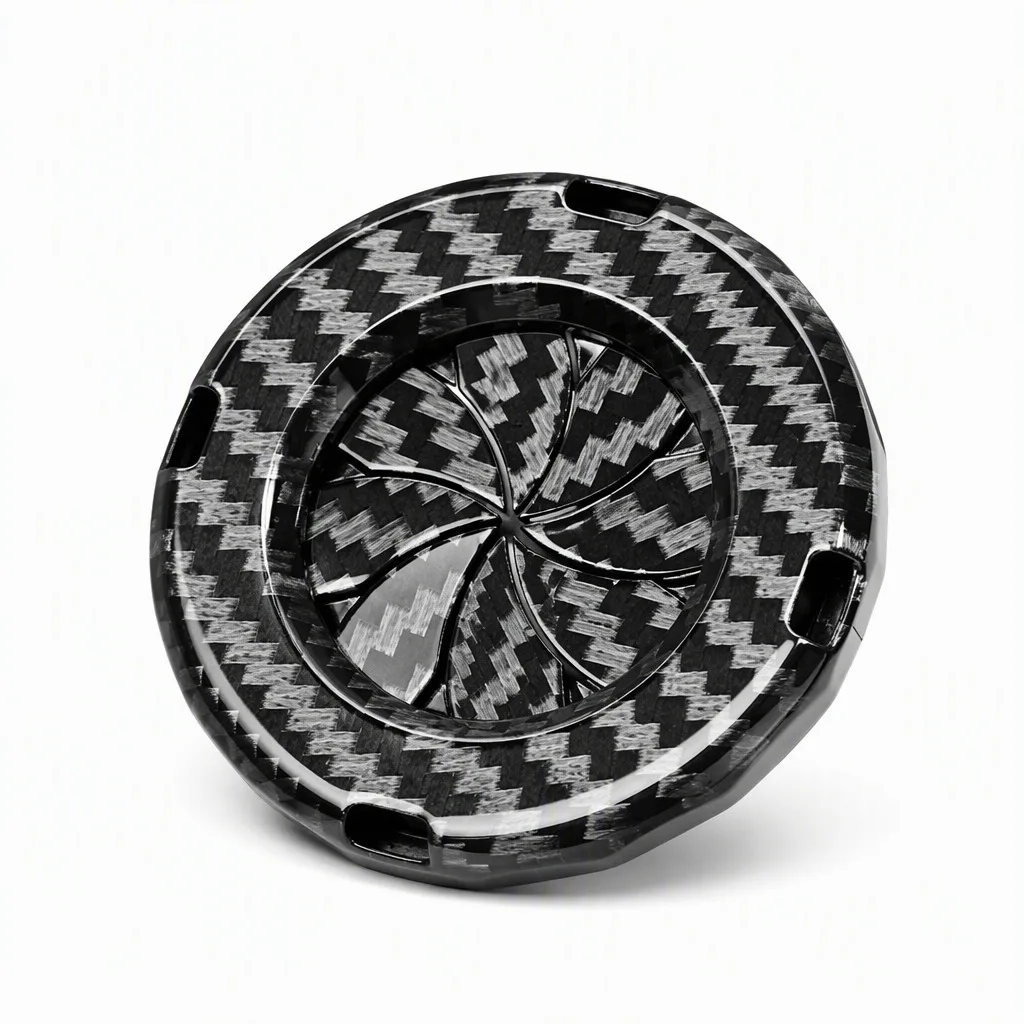 Push Start Button Cover Carbon Fiber Push Start Button Ignition Protective Cover Interior Start Stop Button Cover Car Decoration