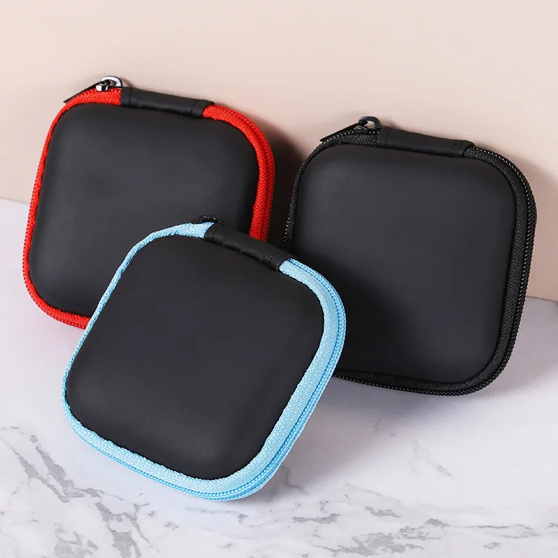 Earphone Case Coin Cable Earphone Storage Box Bag EVA Container Earbuds Storage Box Coin Organizer Portable