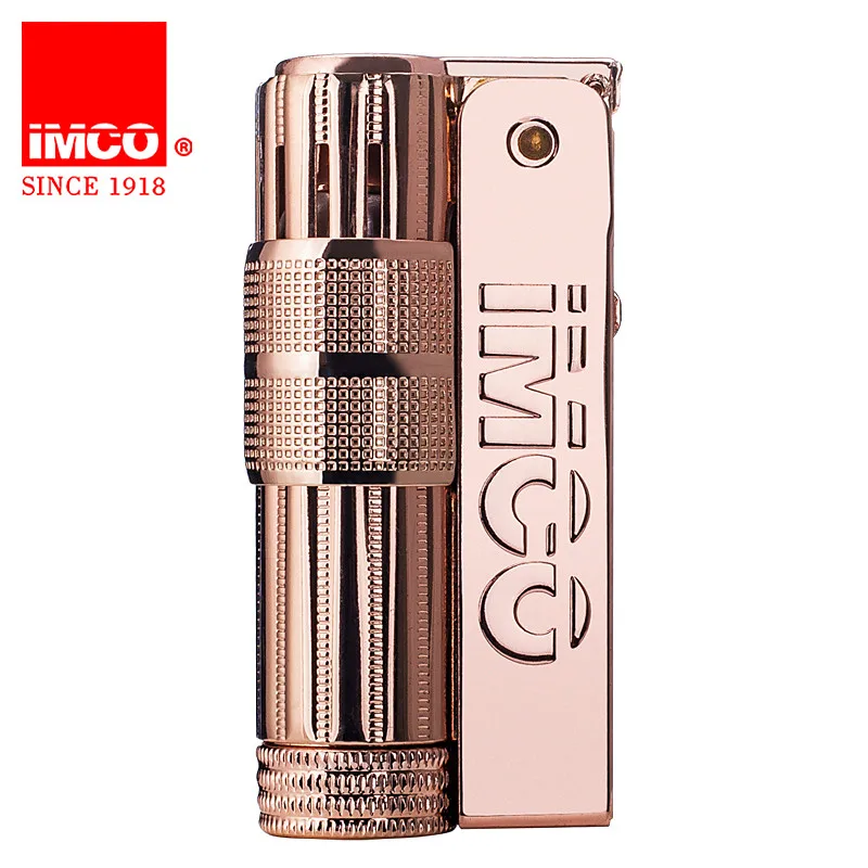 IMCO Logo Nostalgic Stainless Steel Metal Gasoline Lighter 6700 Fuel Lighter from Austria Cigarette Lighter Gift