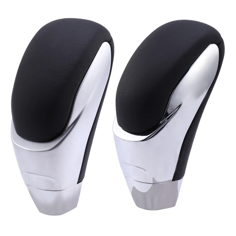 2 Pcs Car Gear Shift Knob Leather Gear Shift Head For Mazda 3 5 6 8 Lever Shifter Stick Matte & Glossy