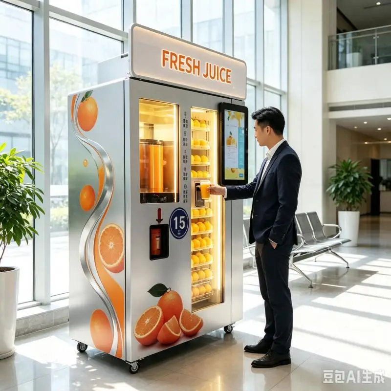 Commercial Orange Juice Vending Machine Customized Smart Citrus Extractor Fresh Juice Production System