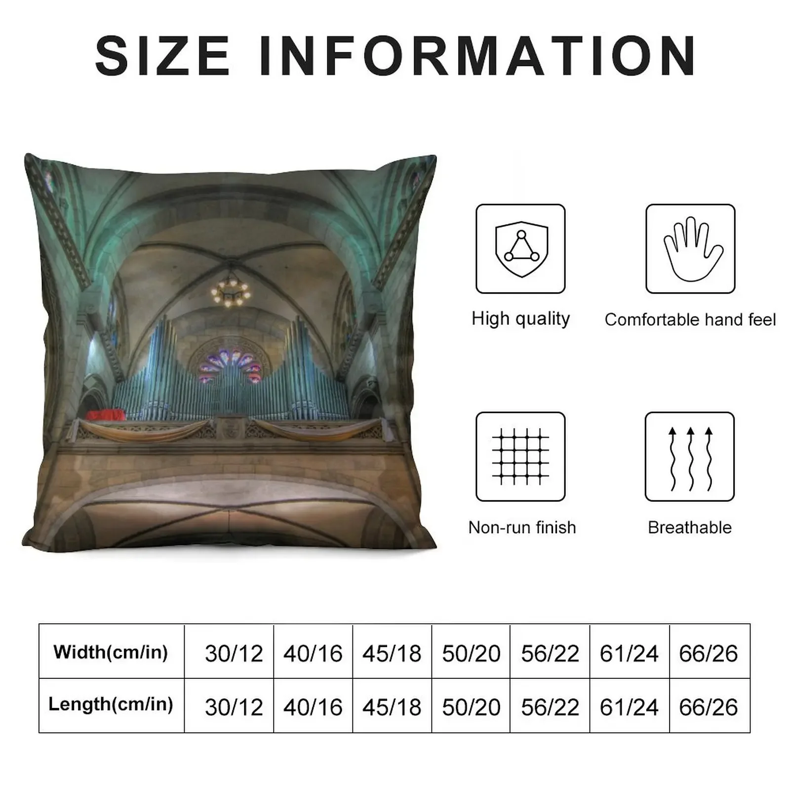 Manila Cathedral Pipes Throw Pillow Elastic Cover For Sofa Anime christmas ornaments 2025 pillow