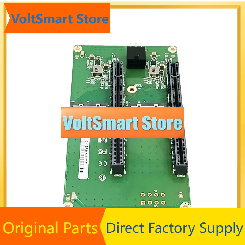 VoltSDual MCIO 8I To 2* PCIe5.0 X16 Slot Riser Card With ATX 2*3 Pin GPU Power Connector