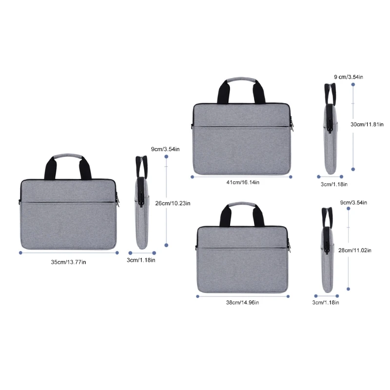 حقيبة حمل كمبيوتر محمول متعددة الأقسام مقاس 13/14/15 بوصة لاجتماعات العمل غير الرسمية
