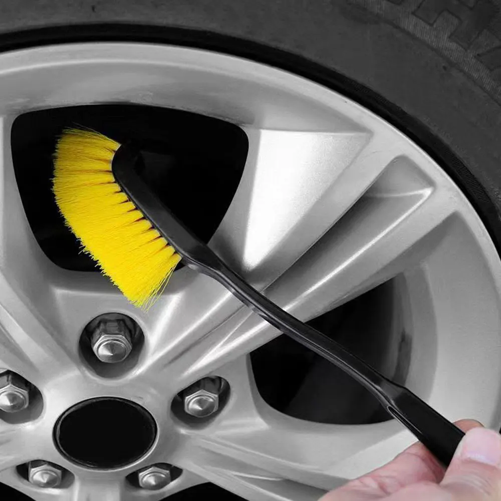 

Car Wheel Tire Brush Rim Detailing Brush Truck SUV Wheel Wash Cleaning Detail Brushes Plastic Handle Auto Washing Cleaner Tool