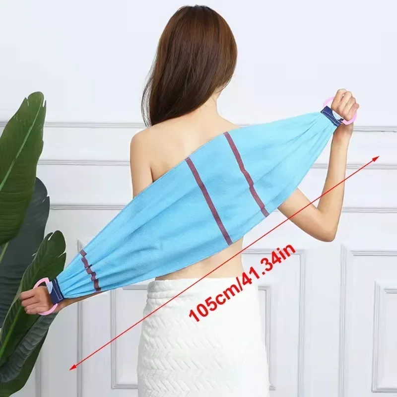 New 90\\105CM Shower Exfoliating Back Scrubber Bath Belt Deep Mud Clean Korean Body Washcloth Japanese Rear Scrub Pull Strap