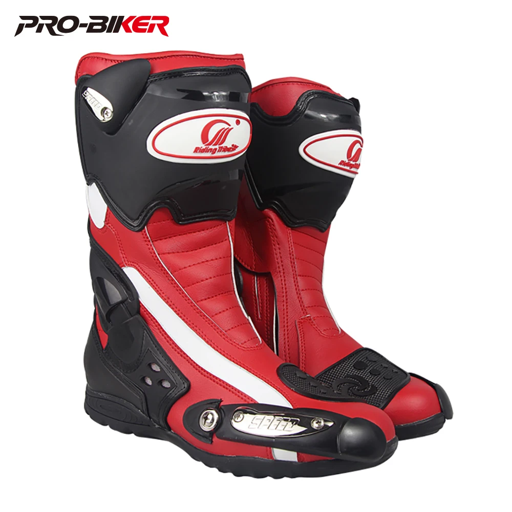 

Mens Motorcycle Riding Long Boots Outdoor Knight Riding Boots Shoes Motorcycle Anti Fall Boots Asian 40-45 Sizes