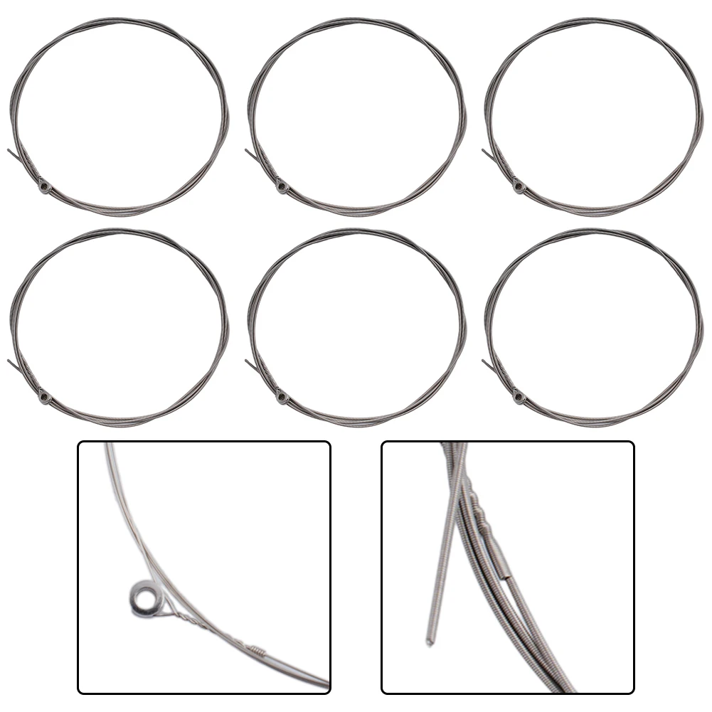 Cordas hexagonais de guitarra de aço carbono, acessórios de instrumentos musicais, durável, apto para Orphee, Caye, EW, 10-46, 09-46, 09-42, 1 conjunto