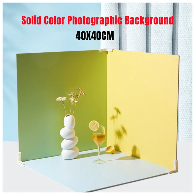 Photo Backdrop Board 2 Sides Photography Accessories Photocall Product of Halloween Christmas Studio Solid Backgrounds 40x40CM