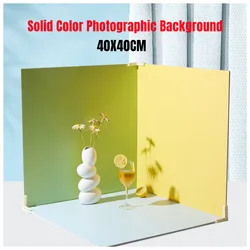 Photo Backdrop Board 2 Sides Photography Accessories Photocall Product of Halloween Christmas Studio Solid Backgrounds 40x40CM