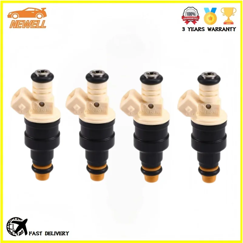 

4pcs 0280150701 13641310641 037906031B Fuel injector For FIAT PUNTO GT UNO 128 SOHC 136PS 1.4 8V TURBO Engine Nozzle