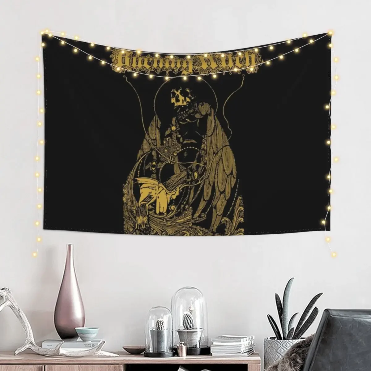 burning witch Tapestry Decoration Home Room Decorations Aesthetic Tapestry