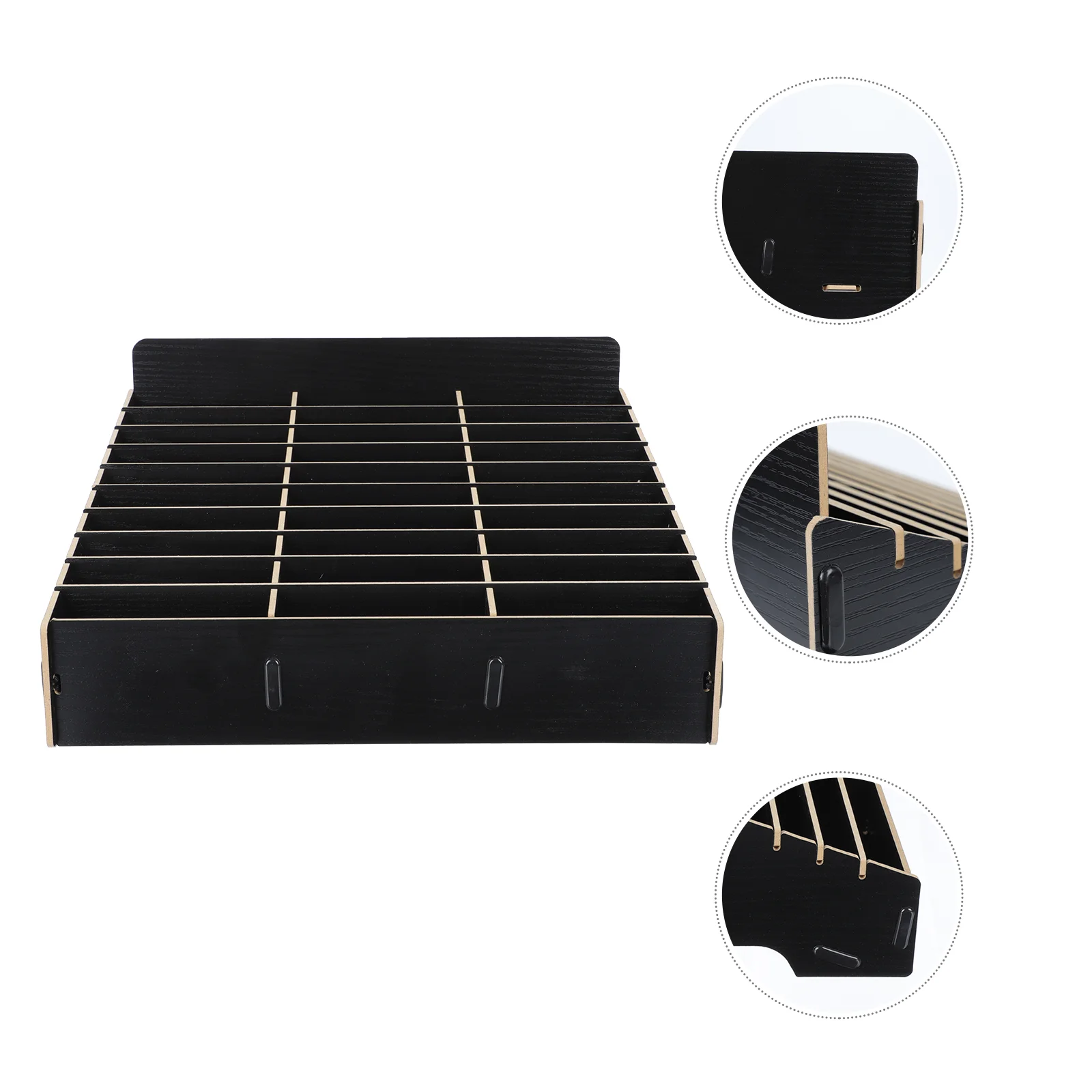 

Mini Office Locker Phonecase Supplies Organizer 315x235cm Wooden Jewelry Drawer Display Rack