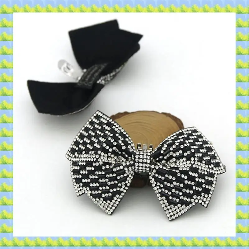 FZFZ 2Pcs Women  Bow Detachable Shoe Clips Removable Shoe Buckles Decorative Shoes Accessories For Wedding Party C Easy T