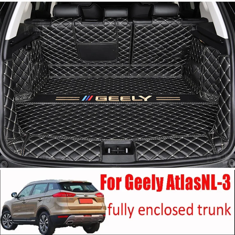 For Geely Atlas  Fully Surrounded Trunk Mat Geely  Atlas NL-3 Comfortable and Durable Trunk Mat 2016-2022 edition models