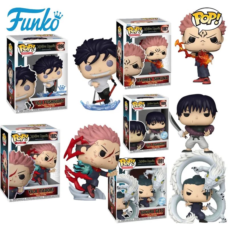 Funko POP Original Jujutsu Kaisen Itadori Yuji Gojo Satoru figura de acción adornos coleccionables juguetes para niños niñas regalo