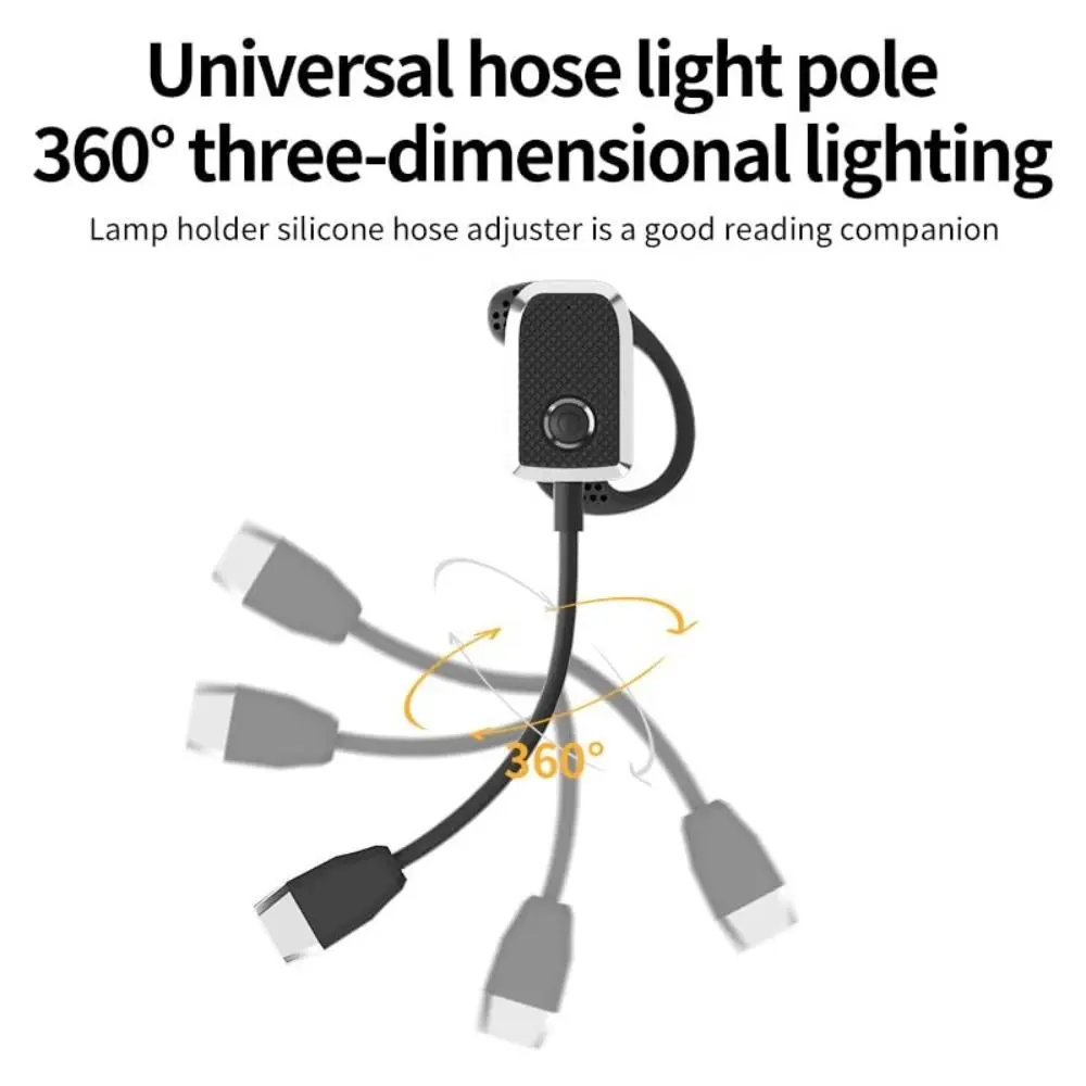 

USB Rechargeable Ear-Wearing Reading Light Temperatures & Stepless Dimming Brightness Book Light Hands-Free 3 Color