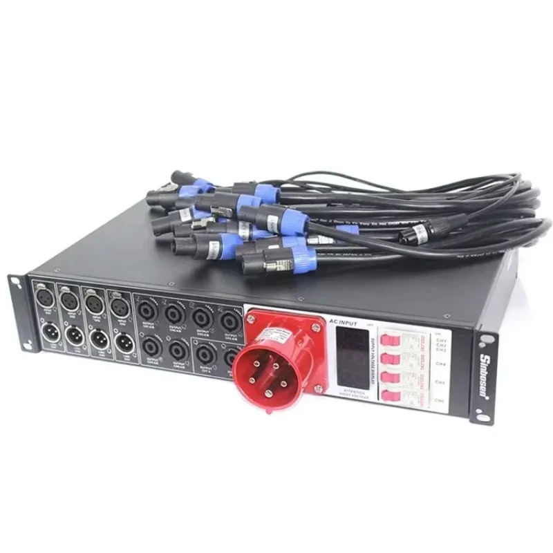 Lagerbestand verfügbarer 5-adriger Stromverteiler LAS4+8 Stage Line Array-Lautsprecher Power Controller-Verteiler