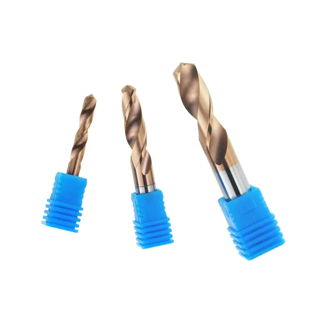 TYTURE HRC55 °   Punte da trapano in carburo di tungsteno Punte per metallo per tornio CNC Foratura in acciaio inossidabile Strumento per la lavorazione dei metalli duro 0,5-20,0 mm
