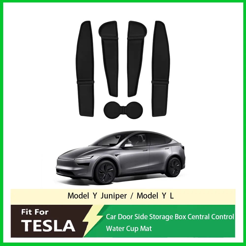 

Fit For Tesla Y-shaped Juniper L-type 2025 2026 front and rear door handle storage car accessories 5-piece set