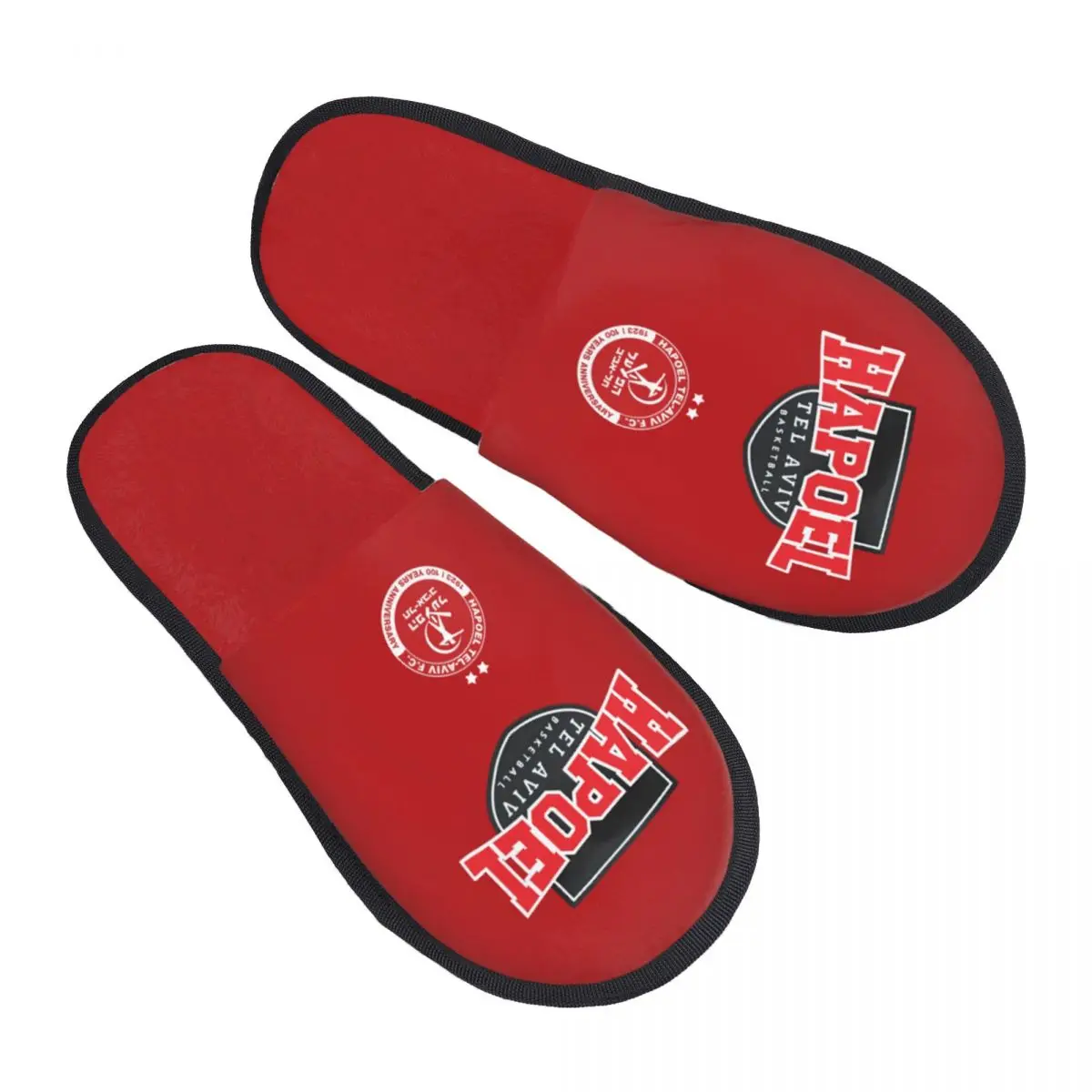 

Hapoel Tel Aviv Women and Men Slipper Fluffy Soft Plush Warm House Shoes Anti-Skid Cozy Plush