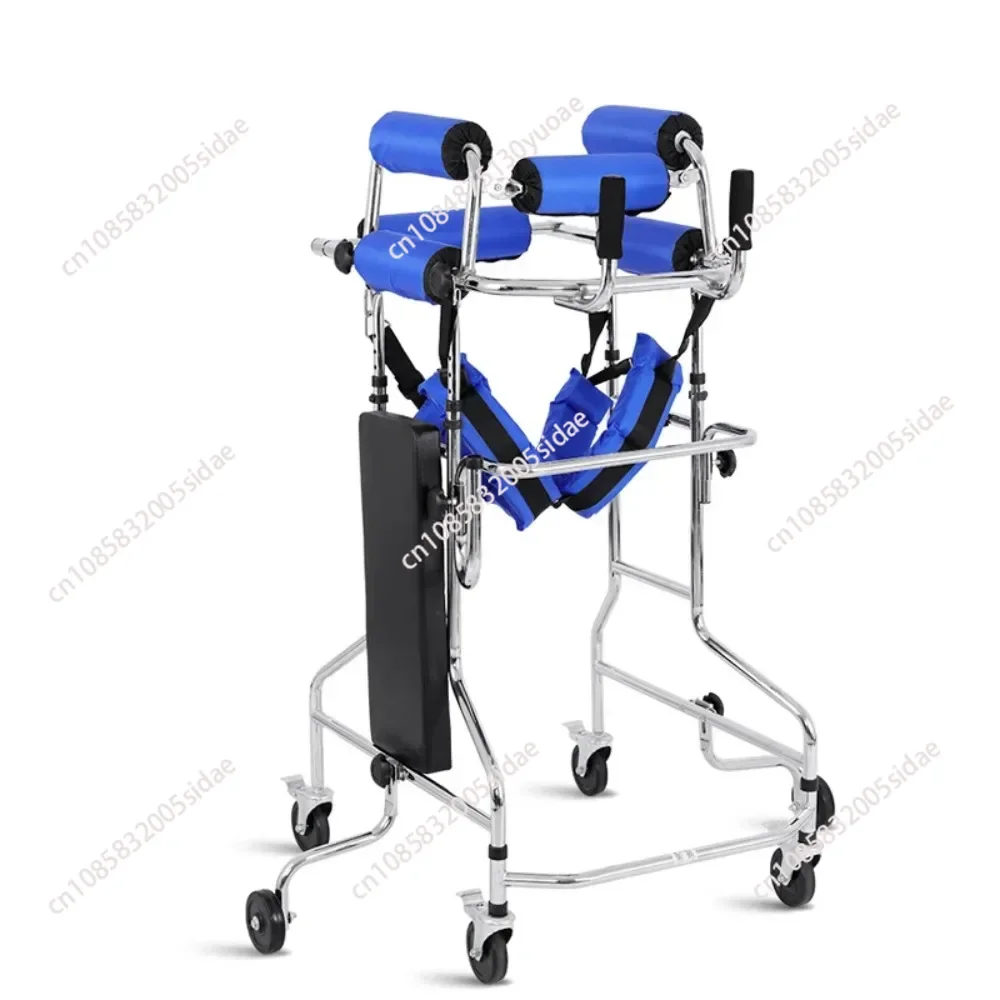 

8-колесные ходунки для взрослых, оборудование для реабилитации гемиплегии для пожилых людей, многофункциональная стоячая рама для тренировки нижних конечностей