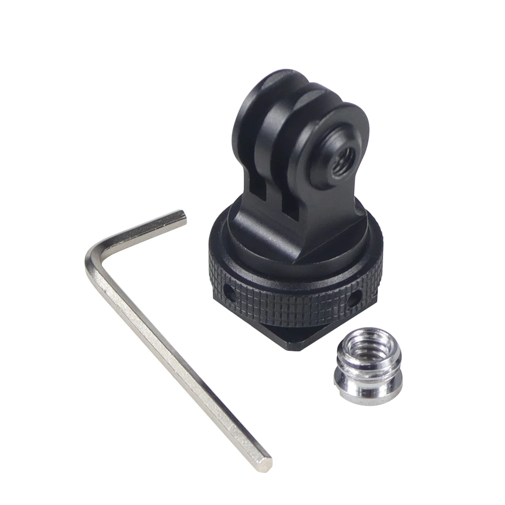 CNC 360 Schwenkbare Kaltschuh Basis Stativ Adapter Halterung für GoPro 13 12 11 DJI Action Kamera Käfig Monitor Lichter LED Halter Halterung – Detail 9
