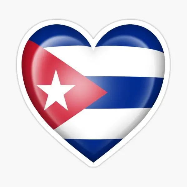 CU キューバ国旗愛ステッカートラックオートバイ自転車アクセサリートラックガラス壁窓ヘルメットバンドアラップトップ防水デカール