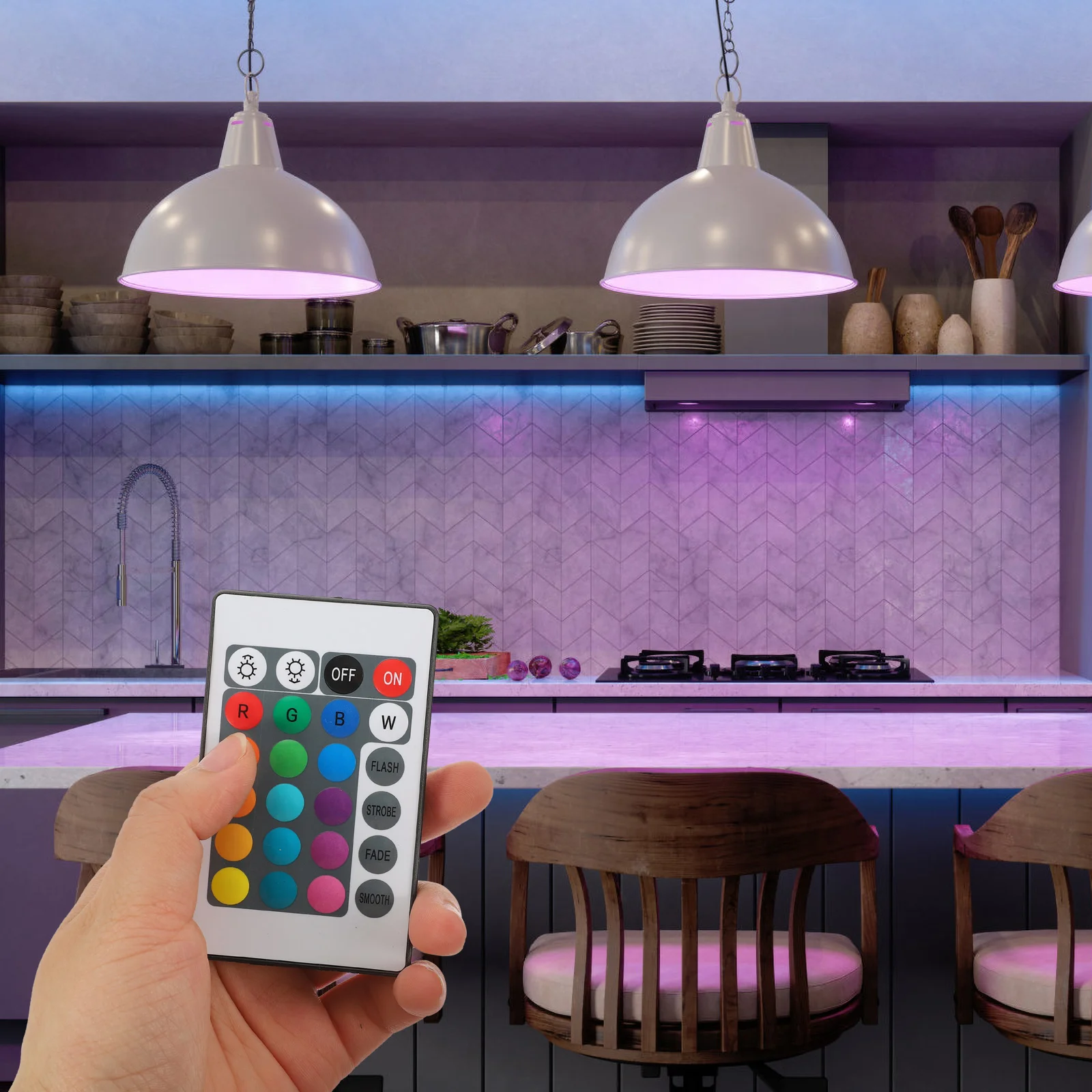 

LED Light Strip RGB Color 16ft Self-adhesive USB Remote Control Bedroom Decor Neon Flexible Strip Lamp for LED Lighting Room