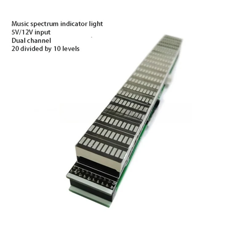Music Spectrum Dynamic Level Indicator Multi Mode DSP Equalizer EQ Voice Control DC7-24V