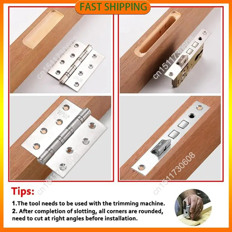 اشتري الآن باب المفصلي تهزهز النجارة ثقب فتاحة الباب الخشبي المفصلي ثقب دليل قفل الباب تهزهز لقفل الباب