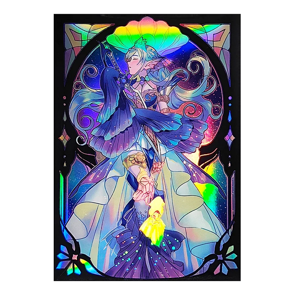 

50PCS 63*90mm HD Holographic Anime Card Holder Top Loading Board Game Trading Card Holder for YGO Photo Protector