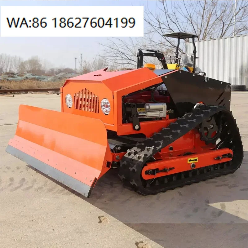 CE Approved Self Propelled Lawn Mower Robot Smart Remote Control Tractor with Snow Plow Borderless Auto Mowing Long