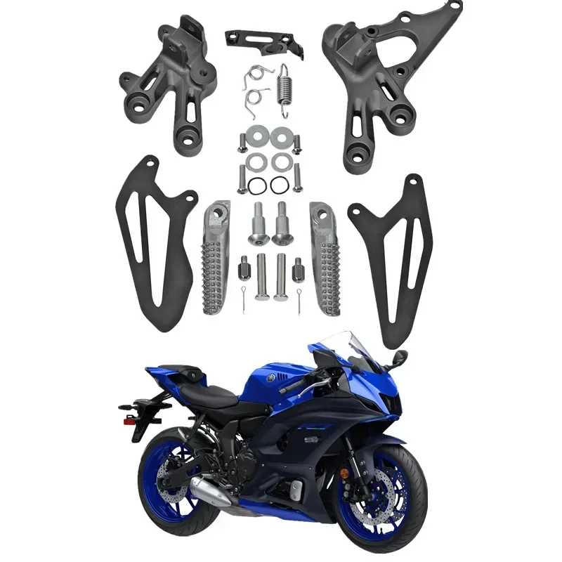 

For Yamaha YZF-R7 YZFR7 YZF R7 2022-2023 Motorcycle Acsessories Driver Foot Pegs Pedals Bracket Mount