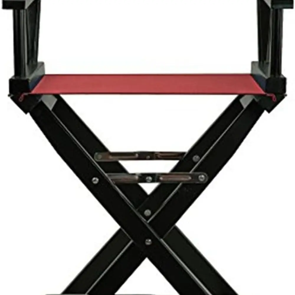 

Портативное складное кресло директора с подлокотниками, прочный каркас, подходит для использования в помещении и на открытом воздухе, бордовый холст, 24, черный