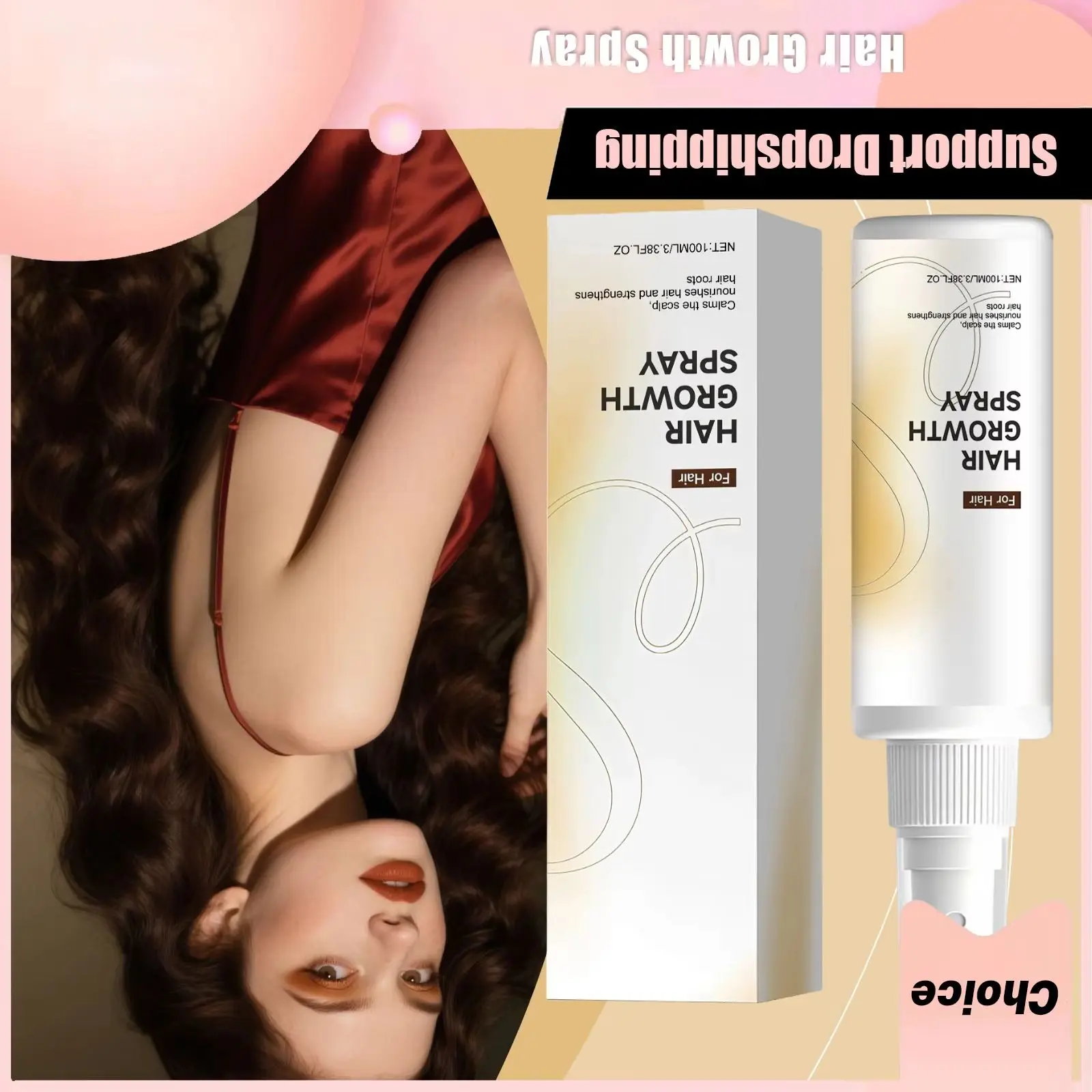 Biotin Hair Growth Spray Anti Loss Oil-Control Scalp Treatment Hairs Root Repair Volumizing Thickening Longer Scalps Care Sprays