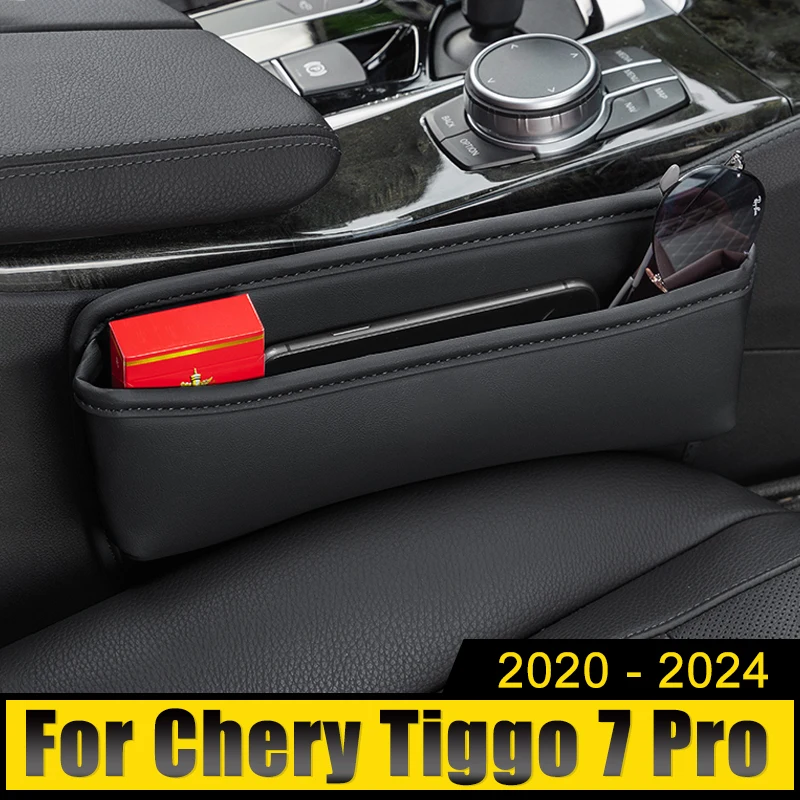 

For Chery Tiggo 7 Pro 2020 2021 2022 2023 Car Seat Crevice Slot Storage Phone Holder Box Multi-functional Gap Bag Built-in Cover