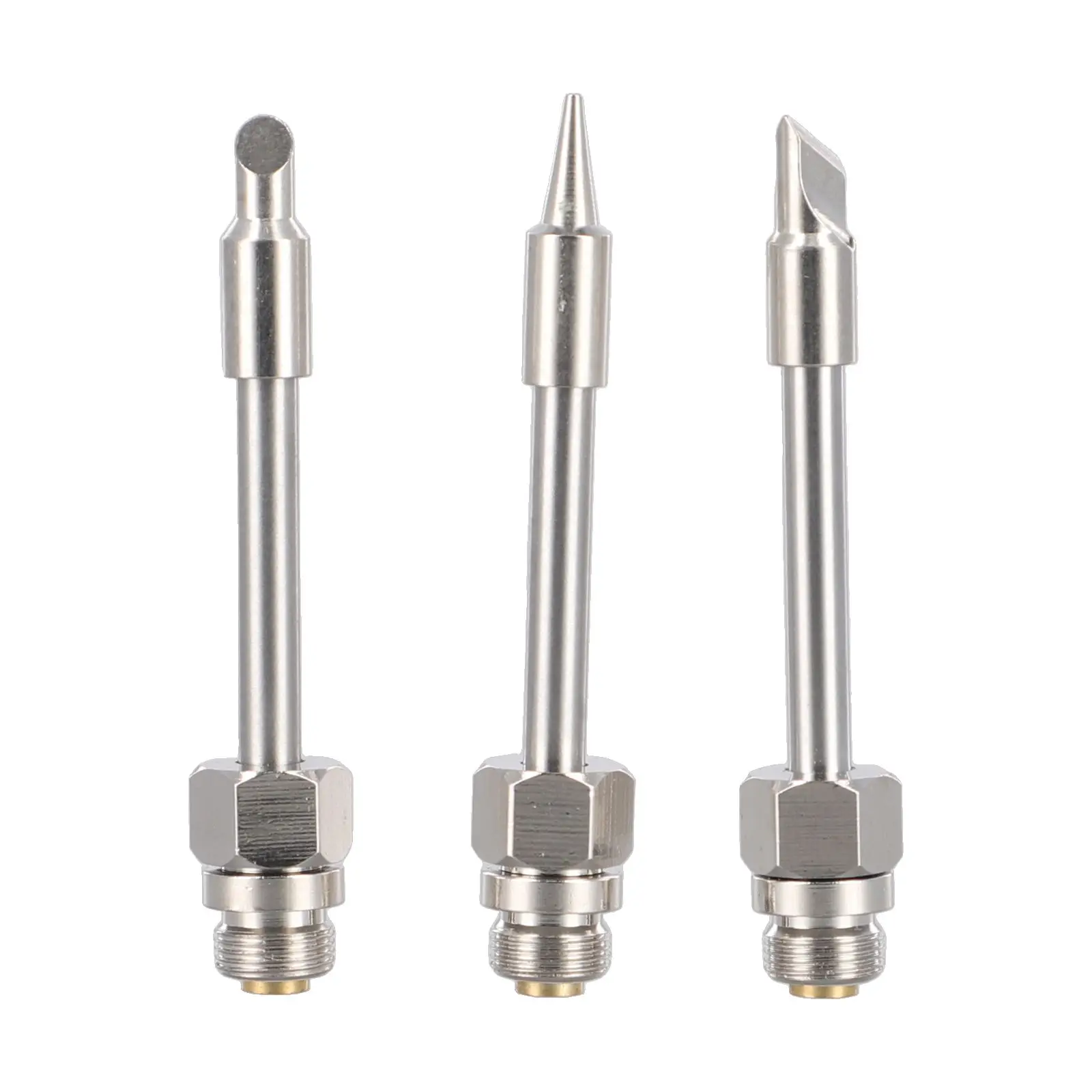 3PCS Soldering Iron Tips 510 Interface Soldering Tips High Quality Materials M7 Thread Size Nickel Plated Copper