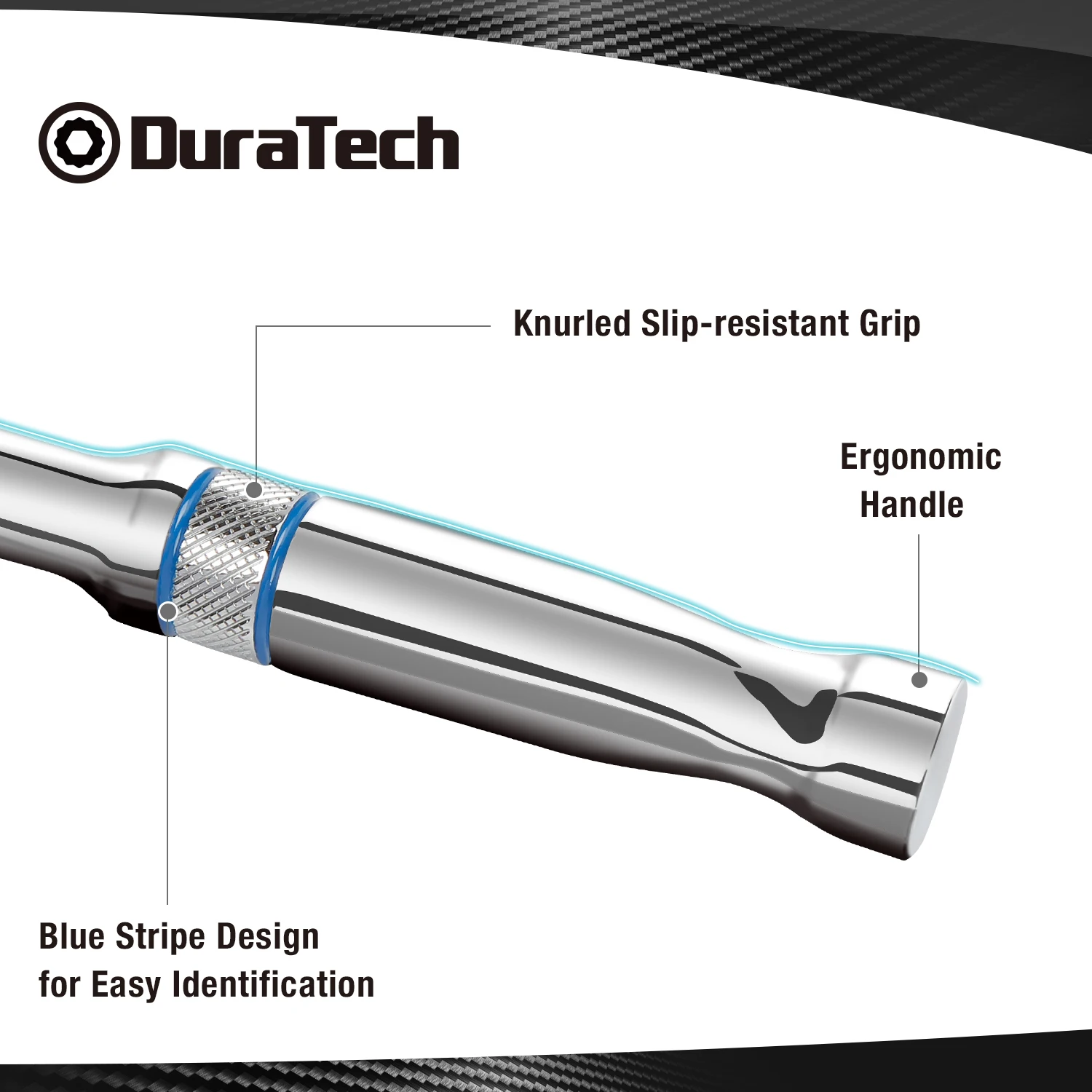 DuraTech-Quick-Release Ratchet Wrench, Drive Ratchet, reversível Chrome Alloy Feito Ferramenta de Mão, 90-Tooth, 1/4 \