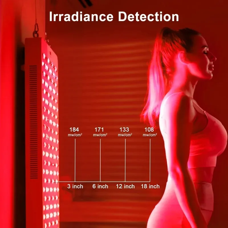 2160W Full Body Professional Standing LED Light Therapy Adjustable Frequency Red Light Therapy for Pain Relief and Body Healing