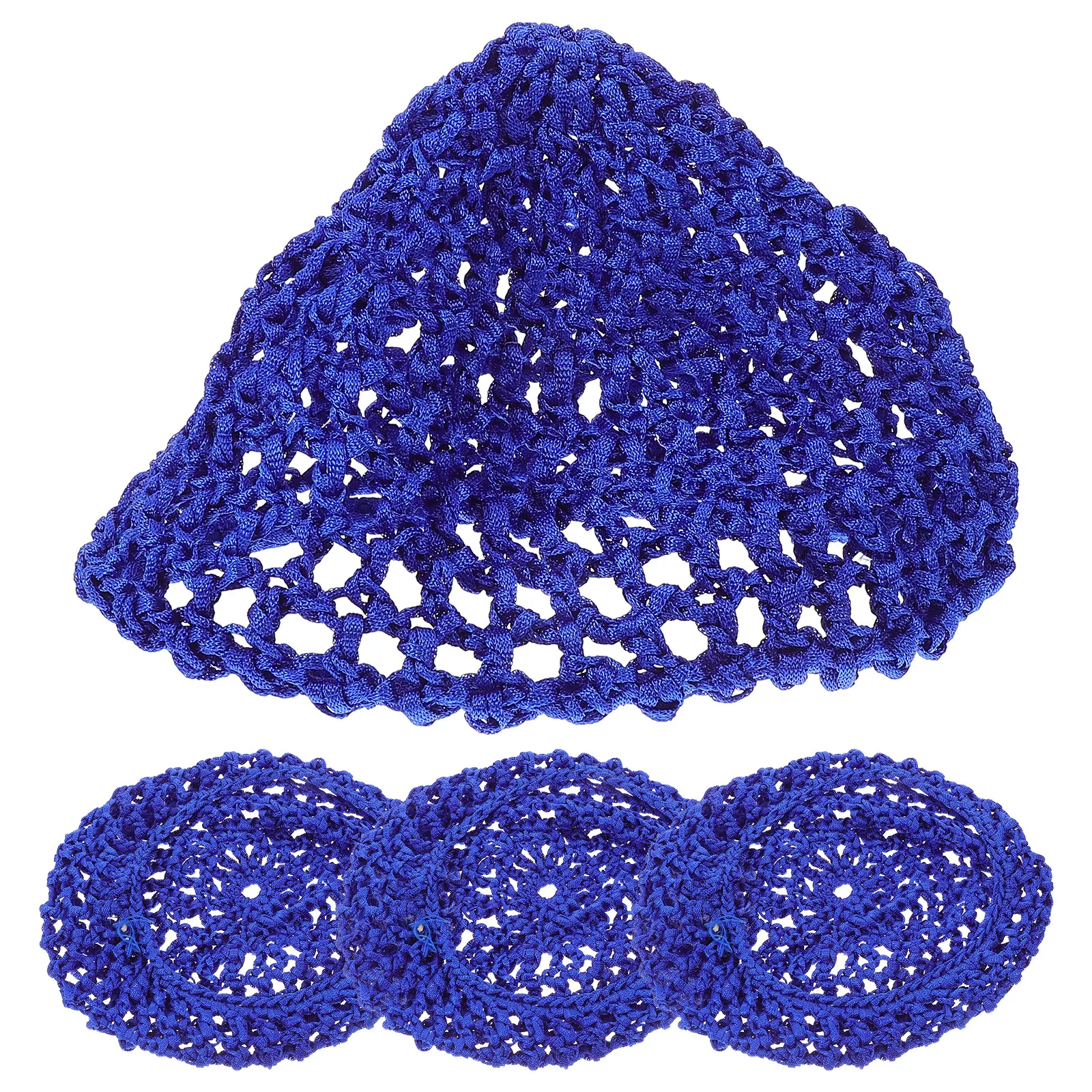 

4 pcs Hairnet Women Sleep Mesh Hats Lady Net Cap Female Hair Nets Durable For Female Net Cap Daily Use Gift Home