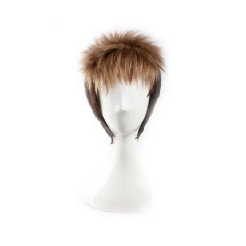cyattack-on-titan-ジーン・カースタイン-ショートレイヤード-ブラウンミックス-ダーク耐熱人工毛-ペルカス-コスチューム-コスプレウィッグ-ウィッグキャップ