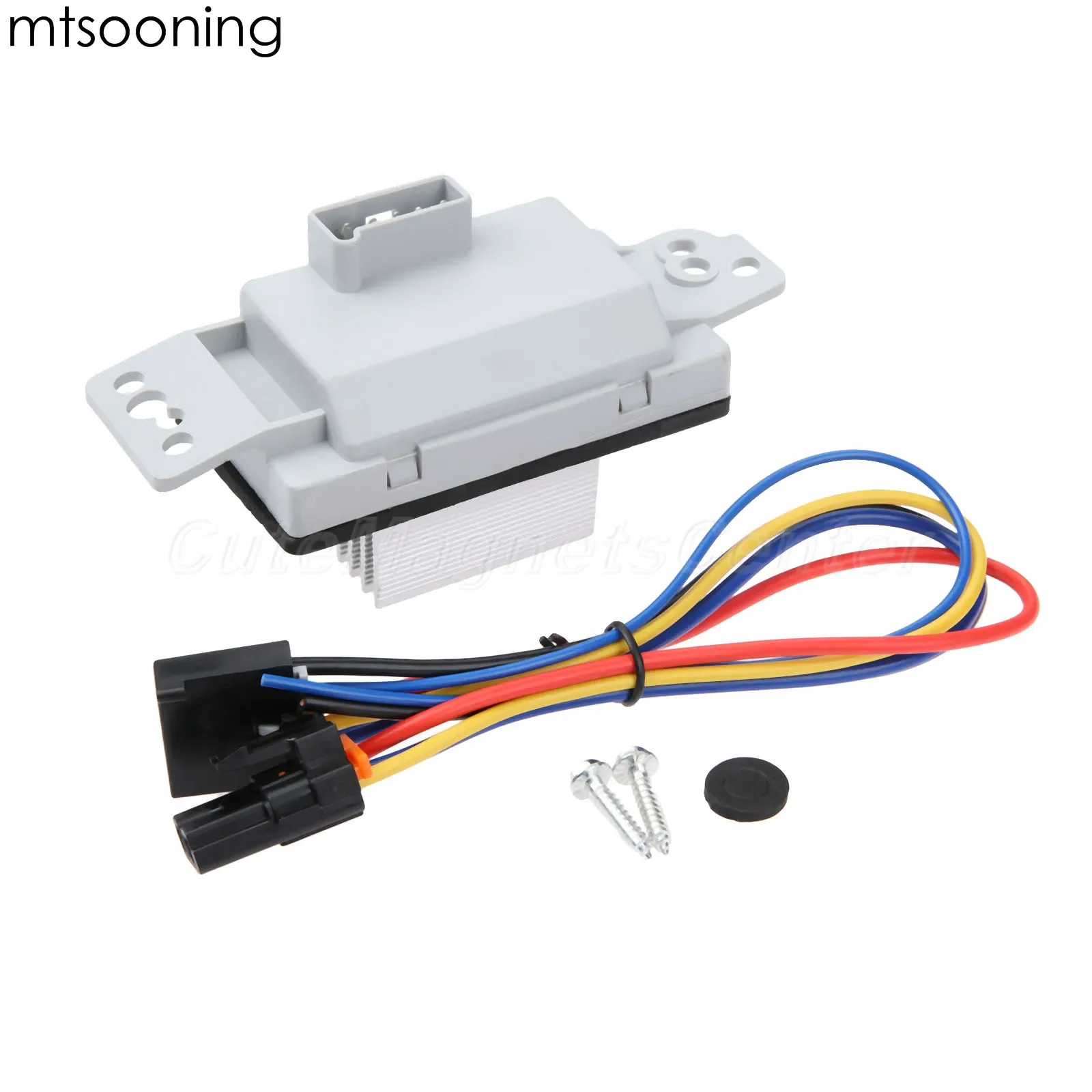 

mtsooning Blower Motor Resistor W/Plug 1581773 For Chevrolet Silverado 1500 2500 3500 Cadillac Escalade GMC Envoy Sierra