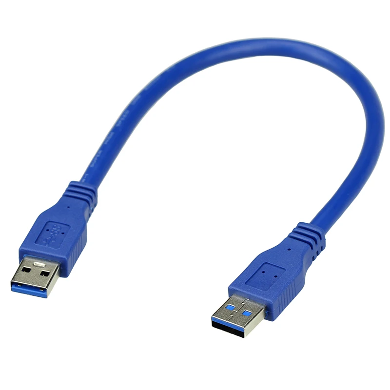 USB 3.0 A type Male to Male USB Extension Cable AM TO AM 30cm 50cm 1m 1.5m   3m 5m 4.8Gbps Support USB 3.0 data transmission