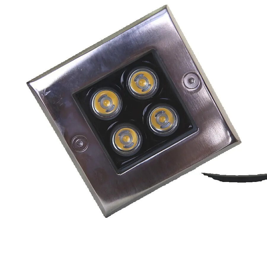 Imagem -03 - Led Square Enterrado Stair Lights Contorna os Footlights Step Lamps ao ar Livre Ip68 4w