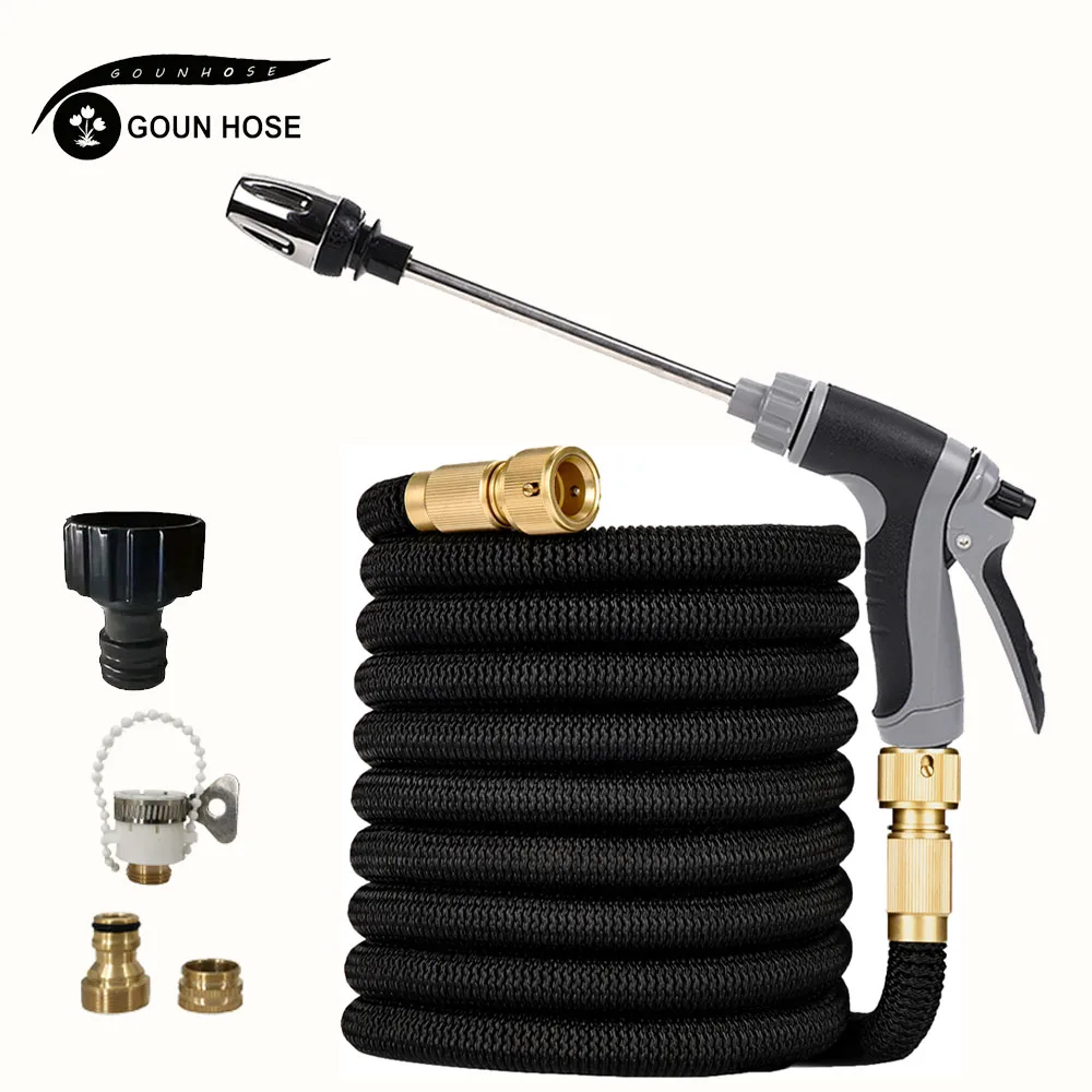 

High-Quality Expandable Magic Hose High-Pressure Car Wash Cleaning Water Gun Home Garden Watering Water Pipes Gardening Supplies